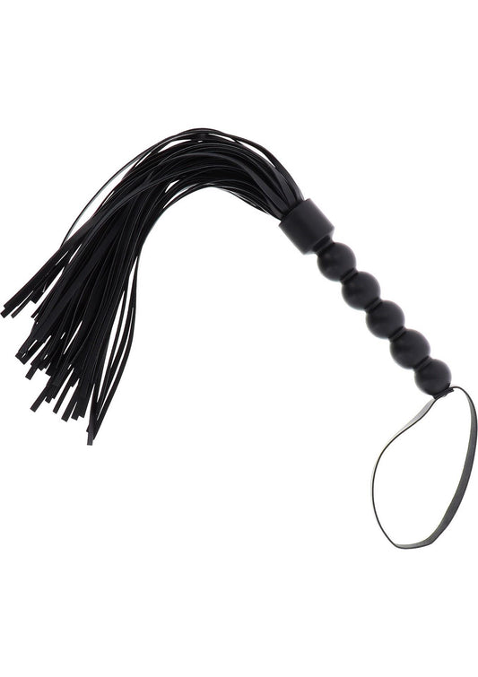 Flogger z koralikami Hidden Desire czarny 57 cm