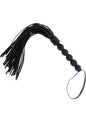 Flogger z koralikami Hidden Desire czarny 57 cm
