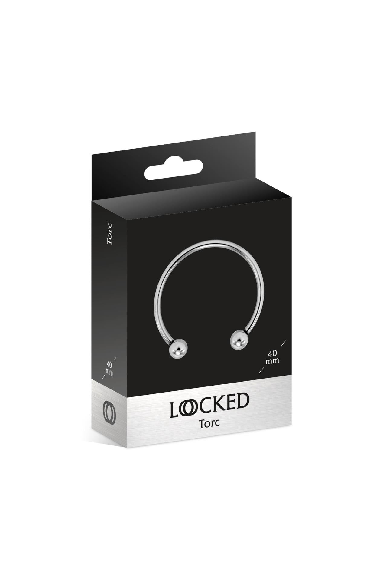 Pierścień erekcyjny Torc Locked stal nierdzewny 40 mm