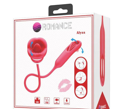 Wibrator różany z lizaniem Pretty Love czerwony USB