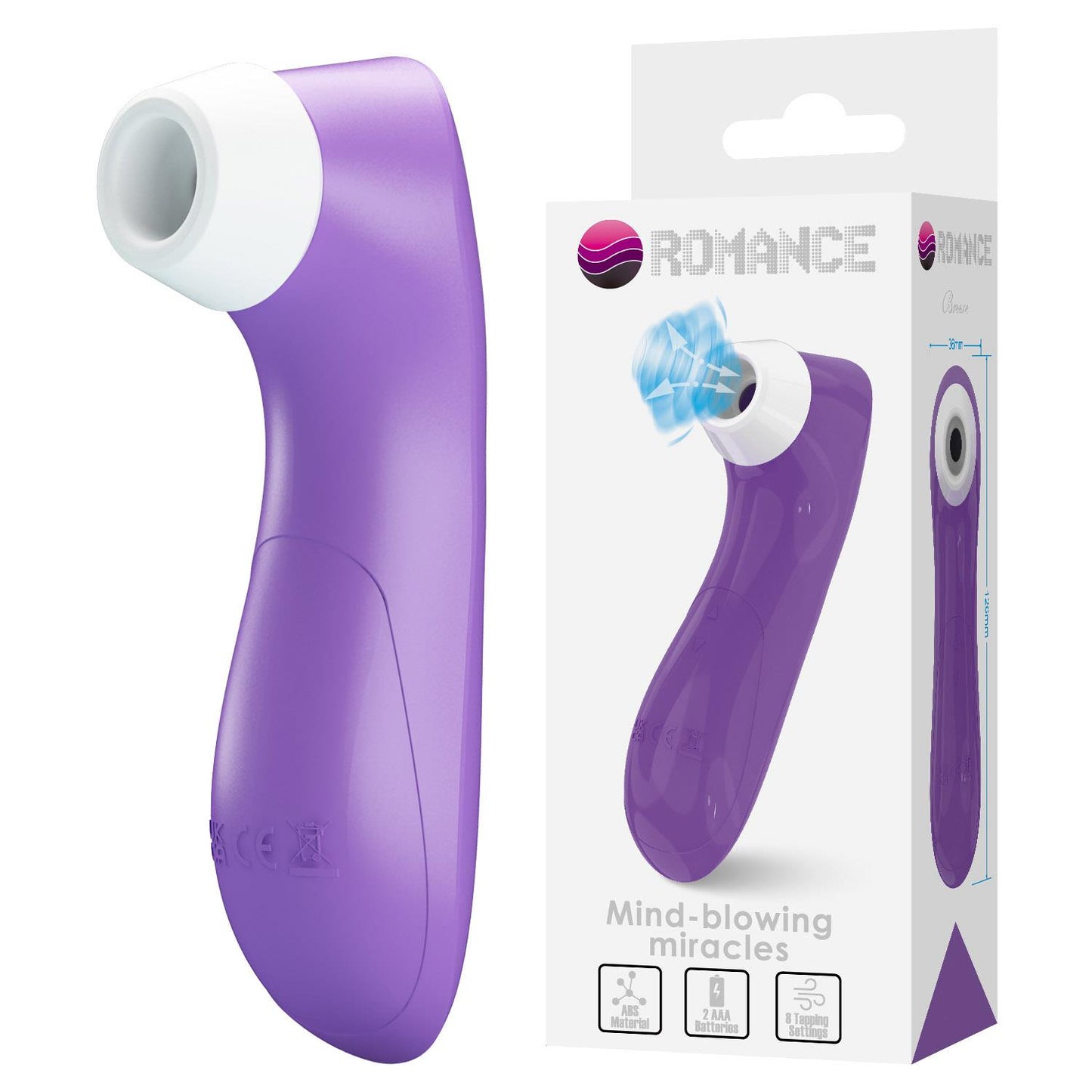Kompaktowy stymulator ssący Breezer Romance fioletowy