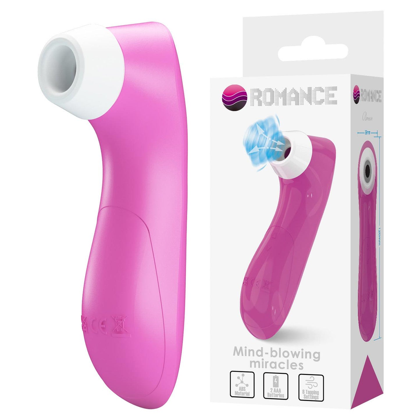 Stymulator ssący łechtaczki Breeze Romance różowy kompaktowy