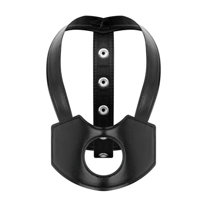 Uprząż strap on na głowę Bedroom Fantasies czarna