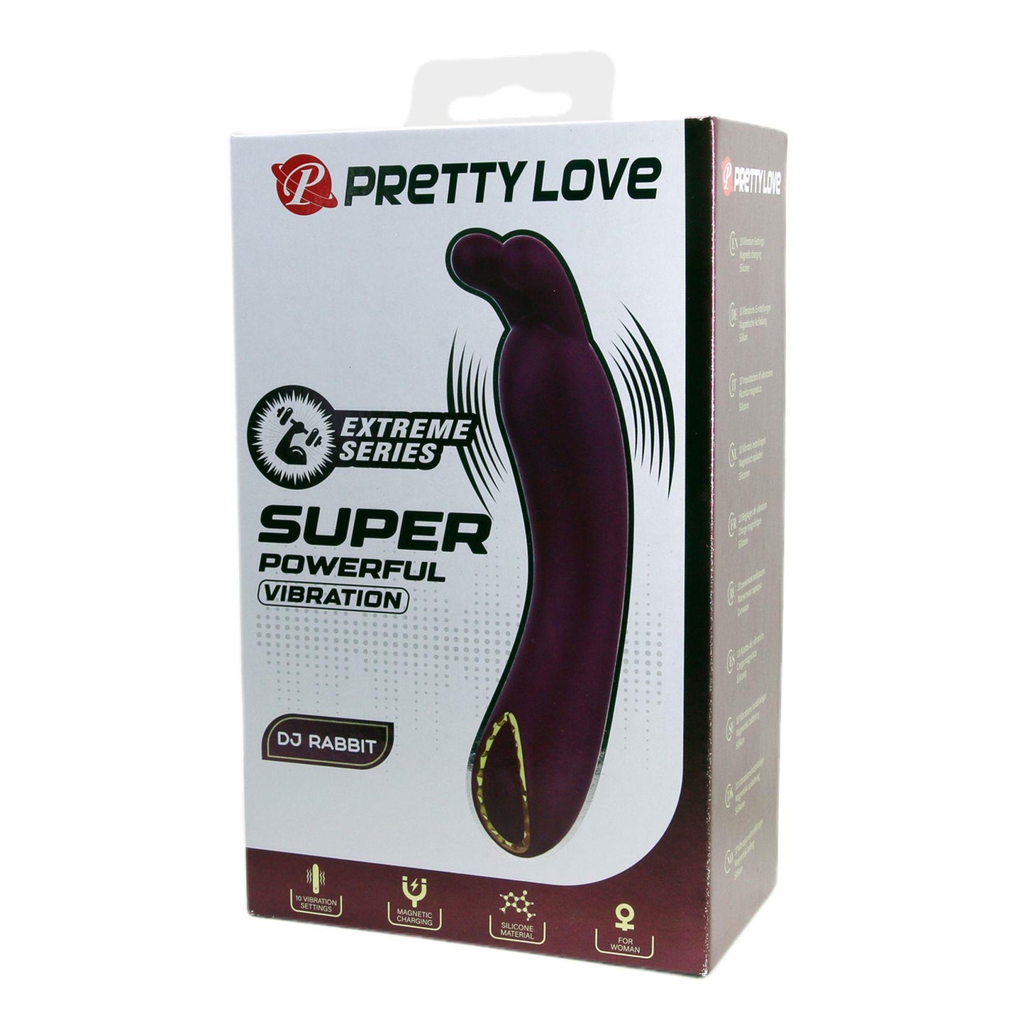 Silikonowy wibrator punktu G Pretty Love DJ Rabbit 10 trybów USB