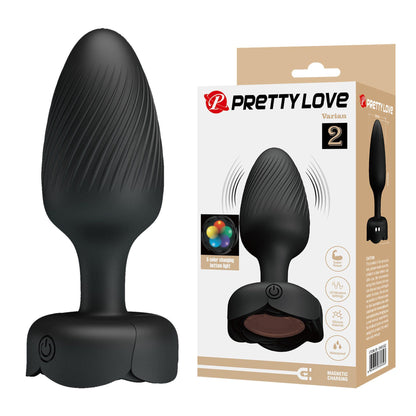 Korek analny wibrujący LED 10 trybów Pretty Love Varian silikonowy