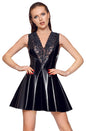 Vinyl Dress with Lace L