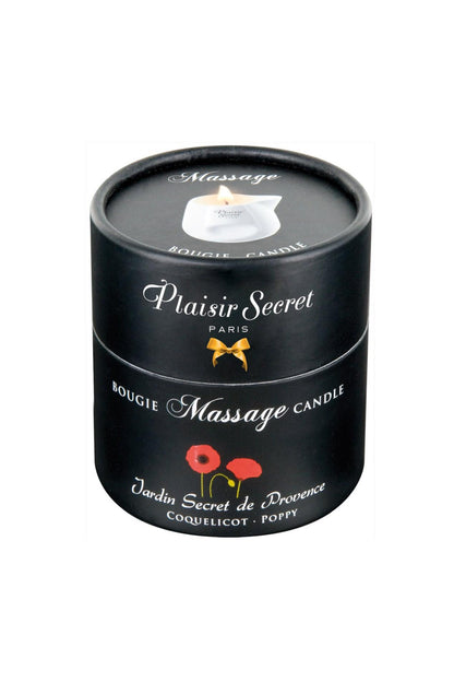 Świeca do masażu kwiat maku Plaisir Secret 80ml