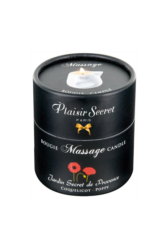 Świeca do masażu kwiat maku Plaisir Secret 80ml