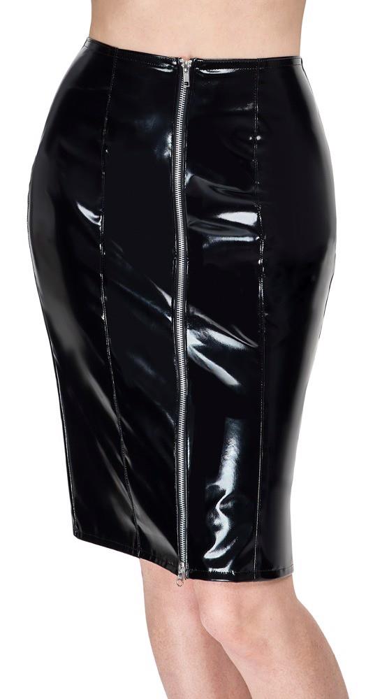 Vinyl Skirt Zip black S
