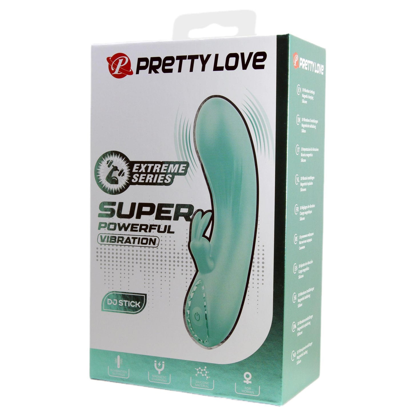 Wibrator króliczek Pretty Love DJ Stick 10 wibracji silikonowy USB