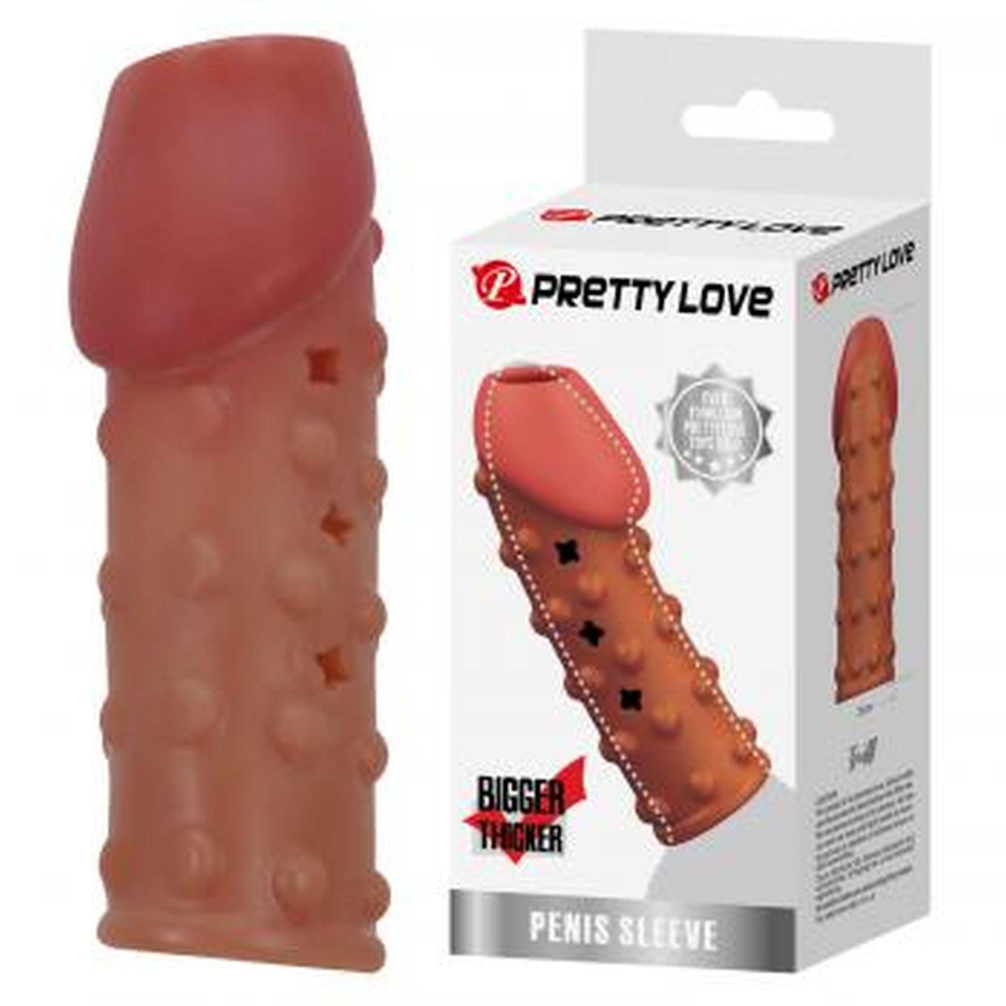 Nakładka przelotowa na penisa Pretty Love TPR wodoodporna