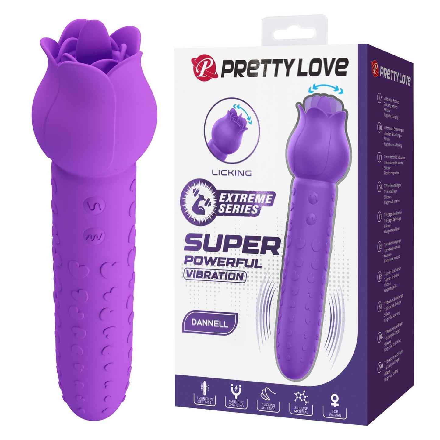 Wibrator stymulator łechtaczki Pretty Love Dannell Extreme