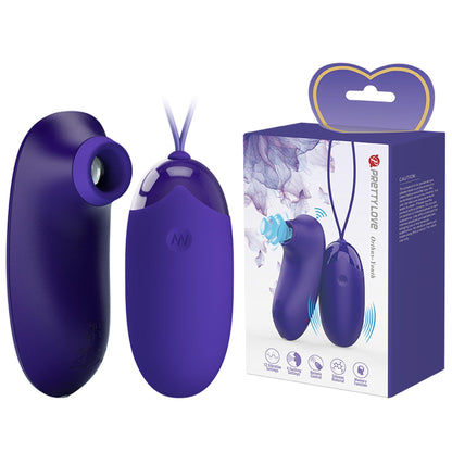 Fioletowe silikonowe jajeczko wibrujące Pretty Love Orthus Youth USB