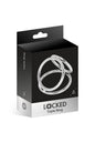 Pierścień erekcyjny potrójny Locked ze stali 45 32 37 mm