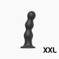 Dildo plug z kulkami Strap on me czarny XXL