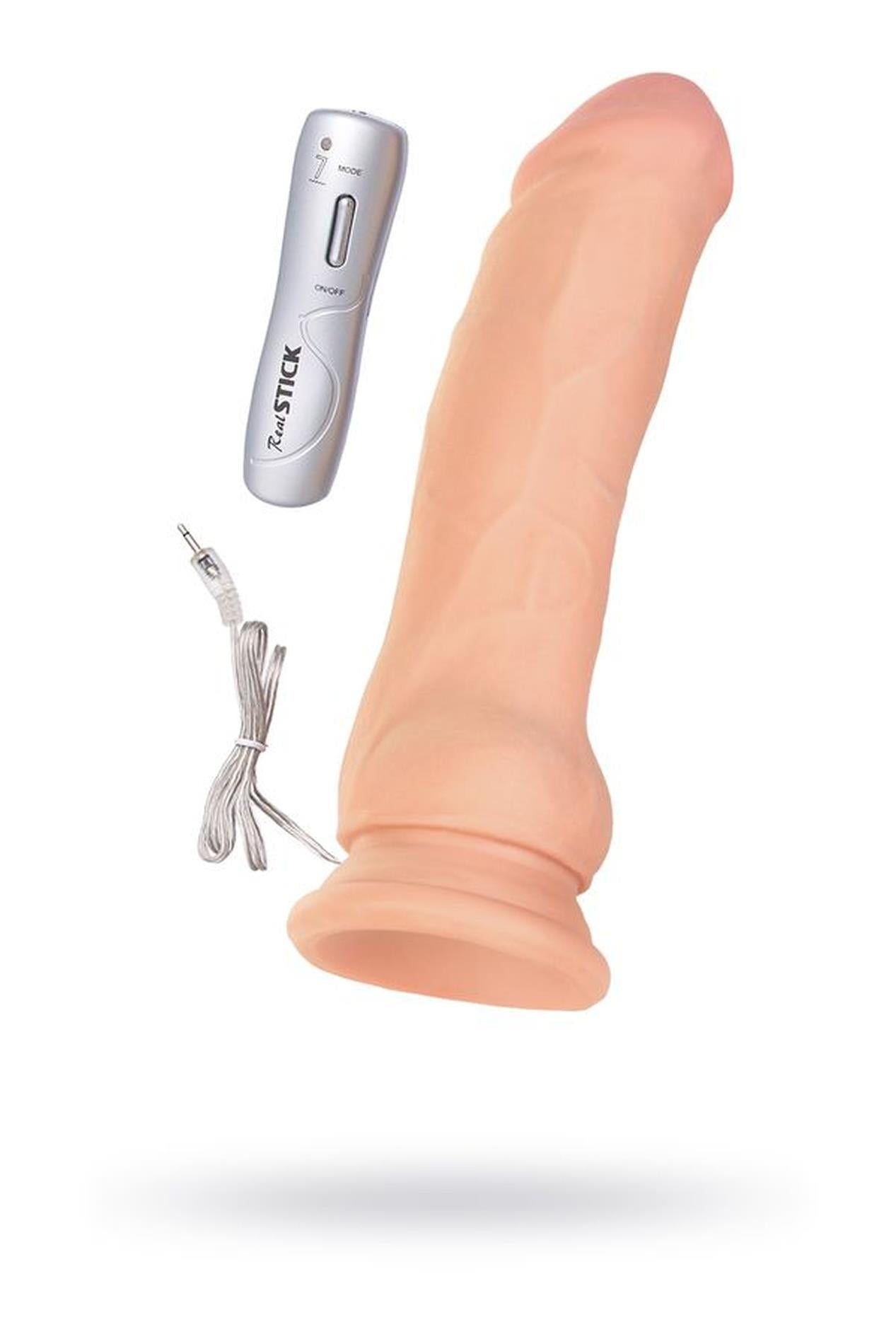 Wibrator realistyczny RealStick Elite z przyssawką pilot 17 cm
