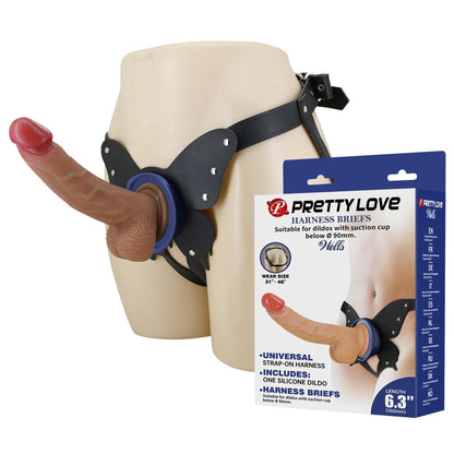 Strapon silikonowy Pretty Love Wells realistyczny 16 cm