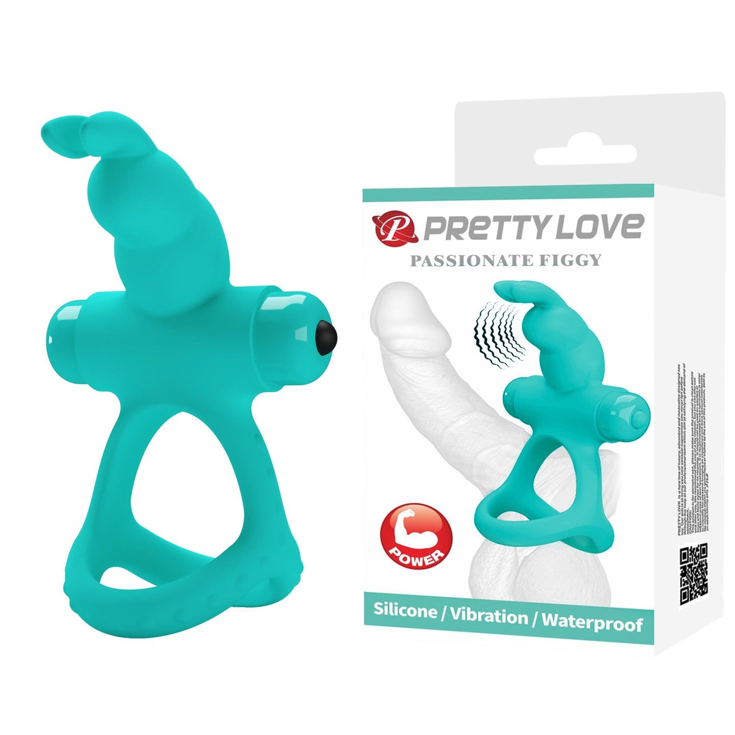 Pierścień erekcyjny wibrujący Pretty Love Passionate Figgy 10 funkcji
