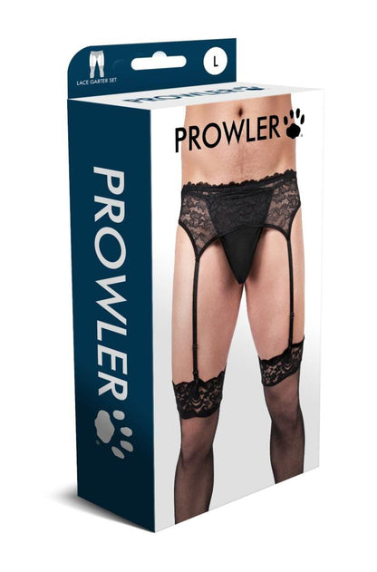 Koronkowy komplet pasów do pończoch Prowler large