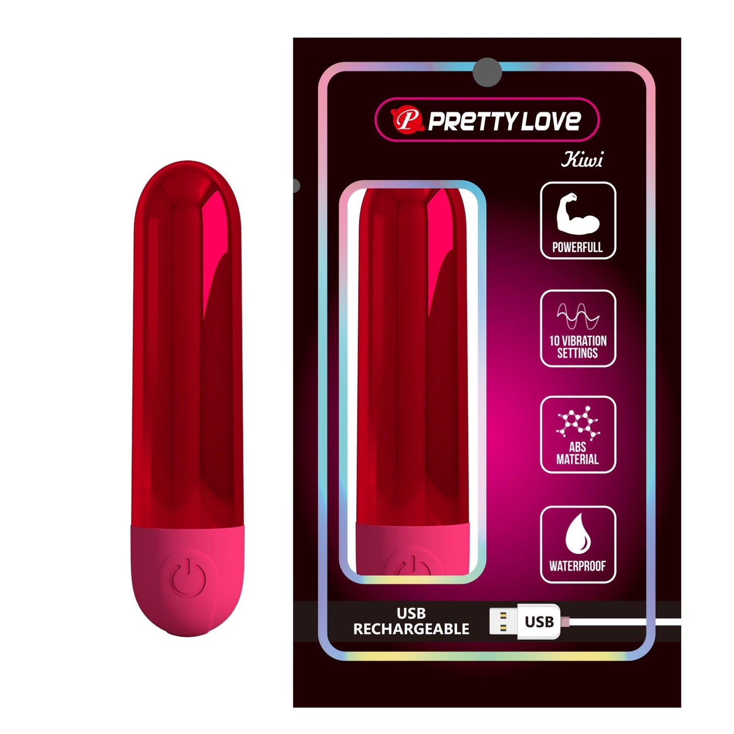 PRETTY LOVE - Kiwi, 10 Wibracji, ABS