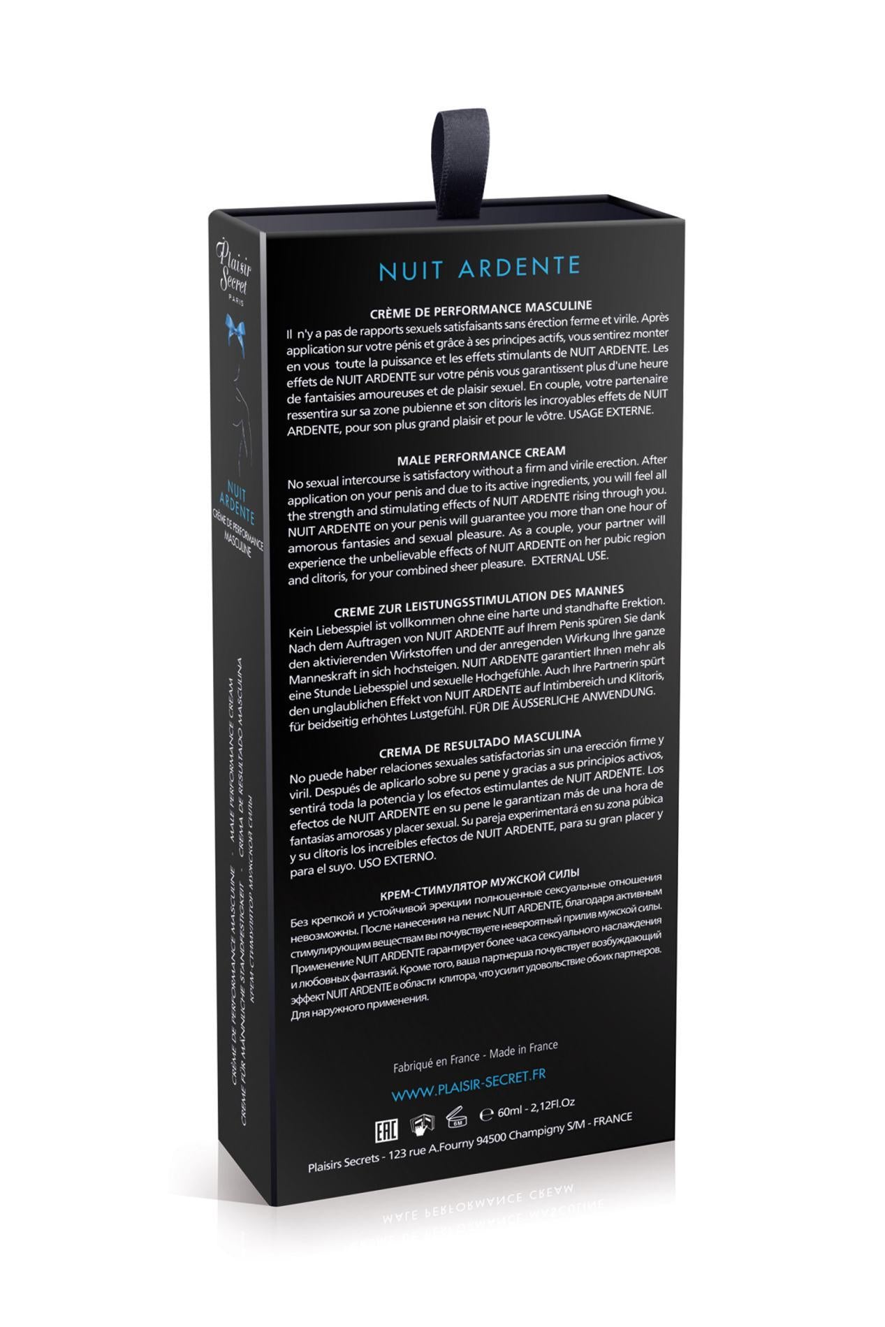 Krem rozgrzewający Nuit Ardente Secret Pleasure 60ml