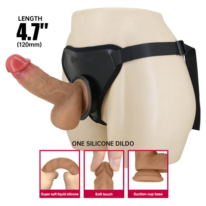 Strapon silikonowy Pretty Love Fogg 12 cm z majtkami