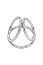 Pierścień erekcyjny Triple Ring Locked stal nierdzewna 50 37 45 mm
