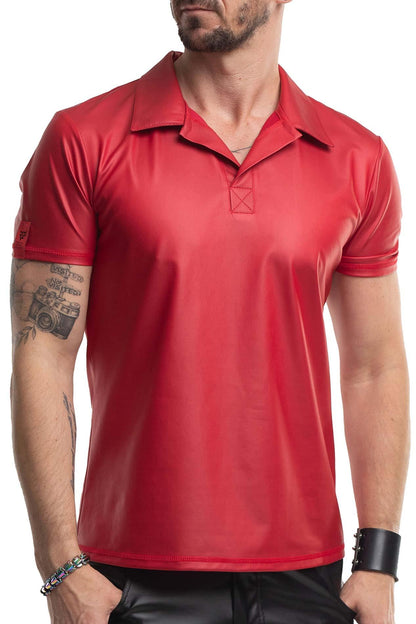 RMSerafino001 - red polo - M