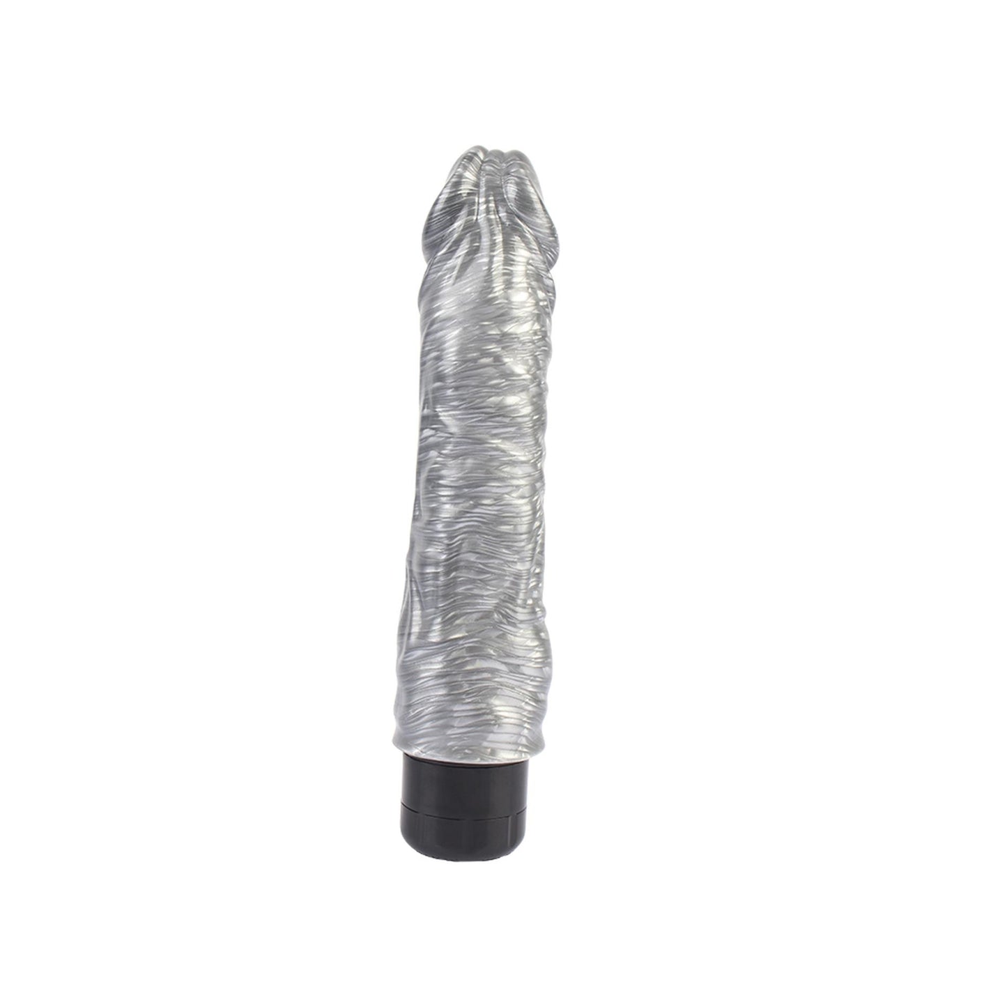 Wibrator realistyczny Chubby Beau Silver srebrny 22 cm DarkMuscle