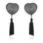 Heart shine nipples tassels (argento)