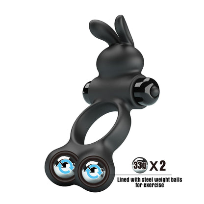 PRETTY LOVE - Vibrate Penis Ring YUSUF 10 functions
