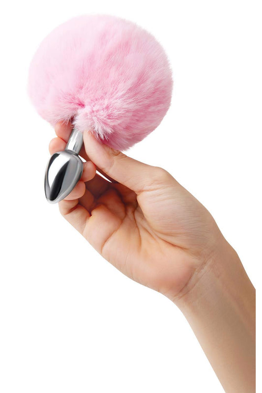WHIPSMART 3 INCH FLUFFY BUNNY METAL PLUG WITH PINK TAIL