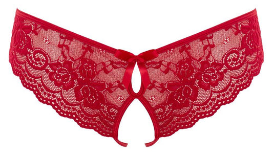 Lace Briefs Crotchless L