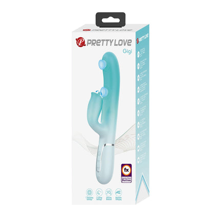 Wibrator króliczek Pretty Love Gigi silikonowy 7 pulsacji 7 lizania USB