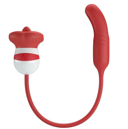 Wibrator różany z lizaniem Pretty Love czerwony USB