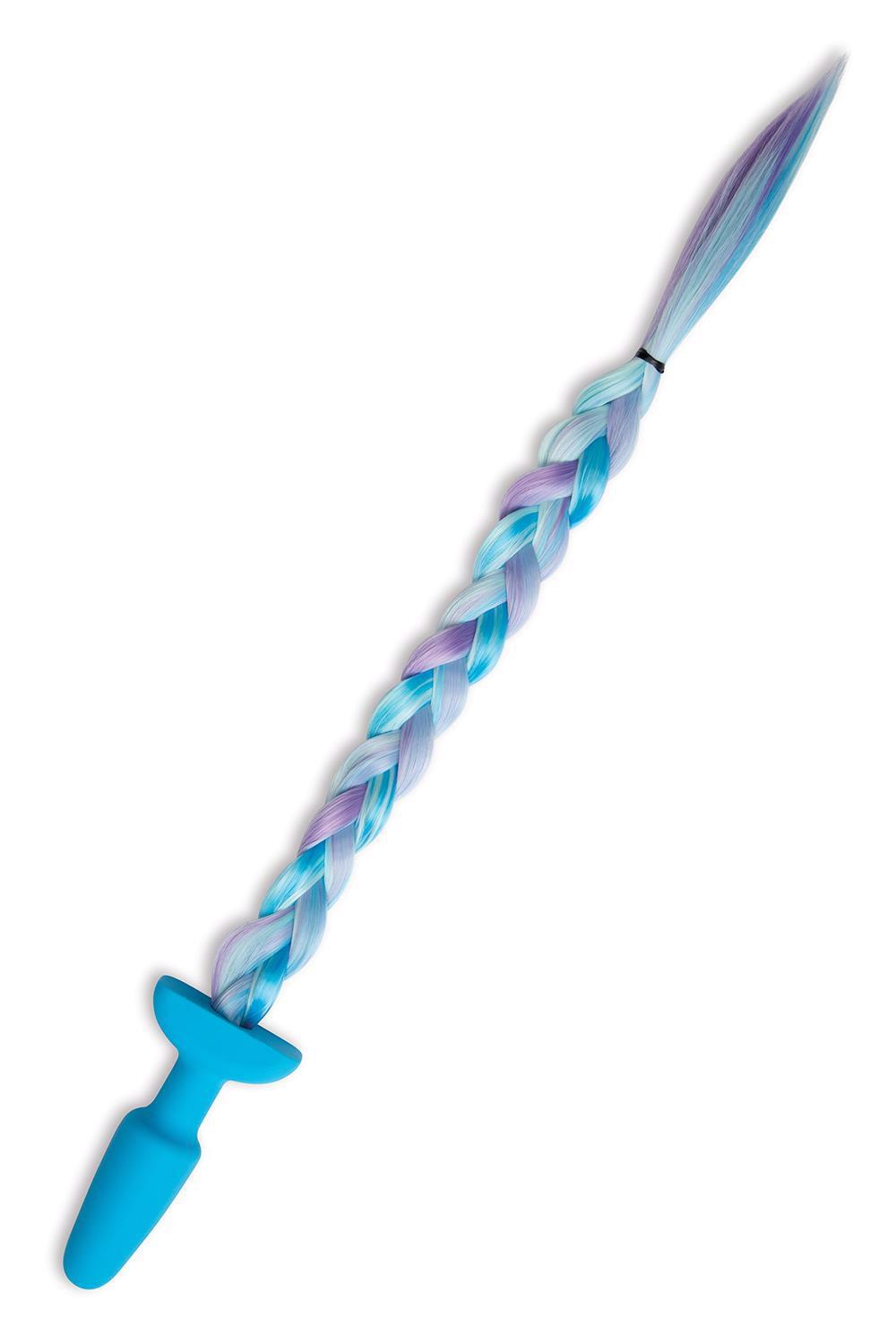 WHIPSMART 4.9 INCH SILICONE PLUG WITH PLAY TAILS UNICORN TAIL