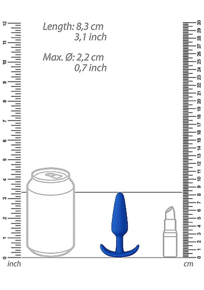 Korek analny silikonowy ShotsToys niebieski