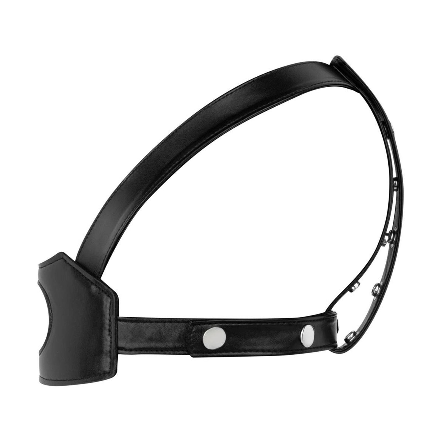Uprząż strap on na głowę Bedroom Fantasies czarna