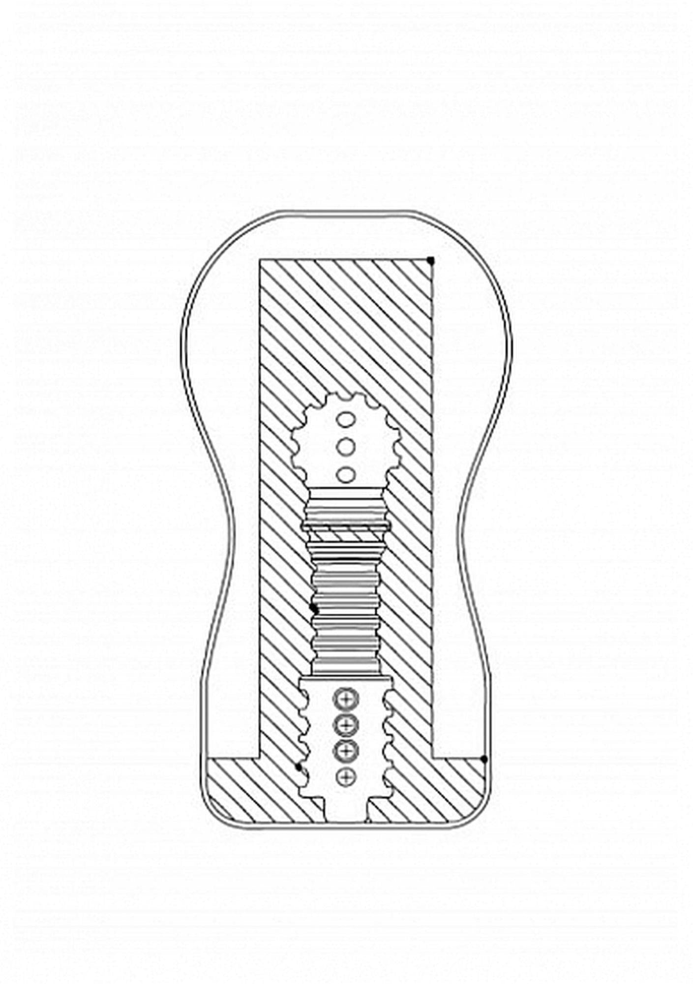 Masturbator analowy Easy Rider ShotsToys 15.7 cm wodoodporny
