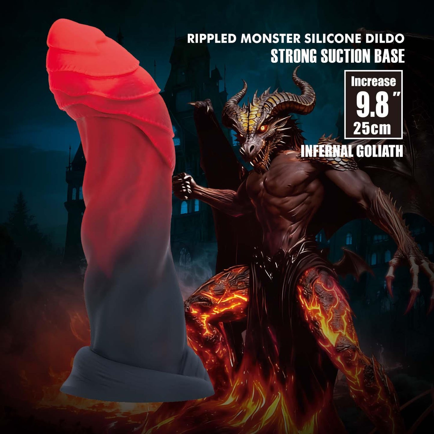 Dildo silikonowe Power Monsters Infernal Goliath 25 cm