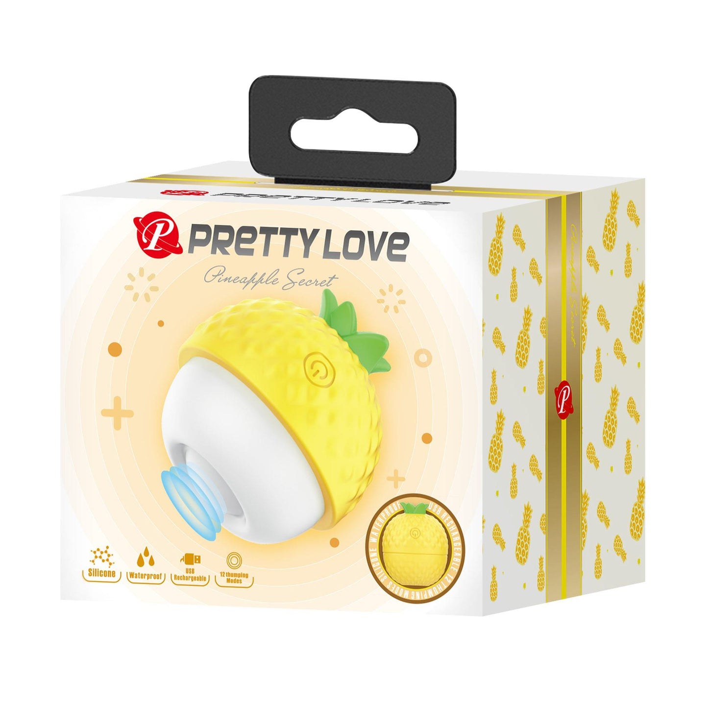 Silikonowy stymulator ananas Pretty Love 12 trybów uderzeń