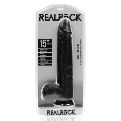 Extra Large Straight with Balls 38 cm - Black