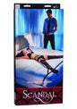 Wiązanie do łóżka Scandal Over the Bed Cross Calexotics czarny 183 cm