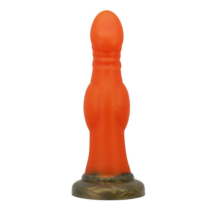 Dildo silikonowe żłobione Power Monsters 18,5 cm z przyssawką