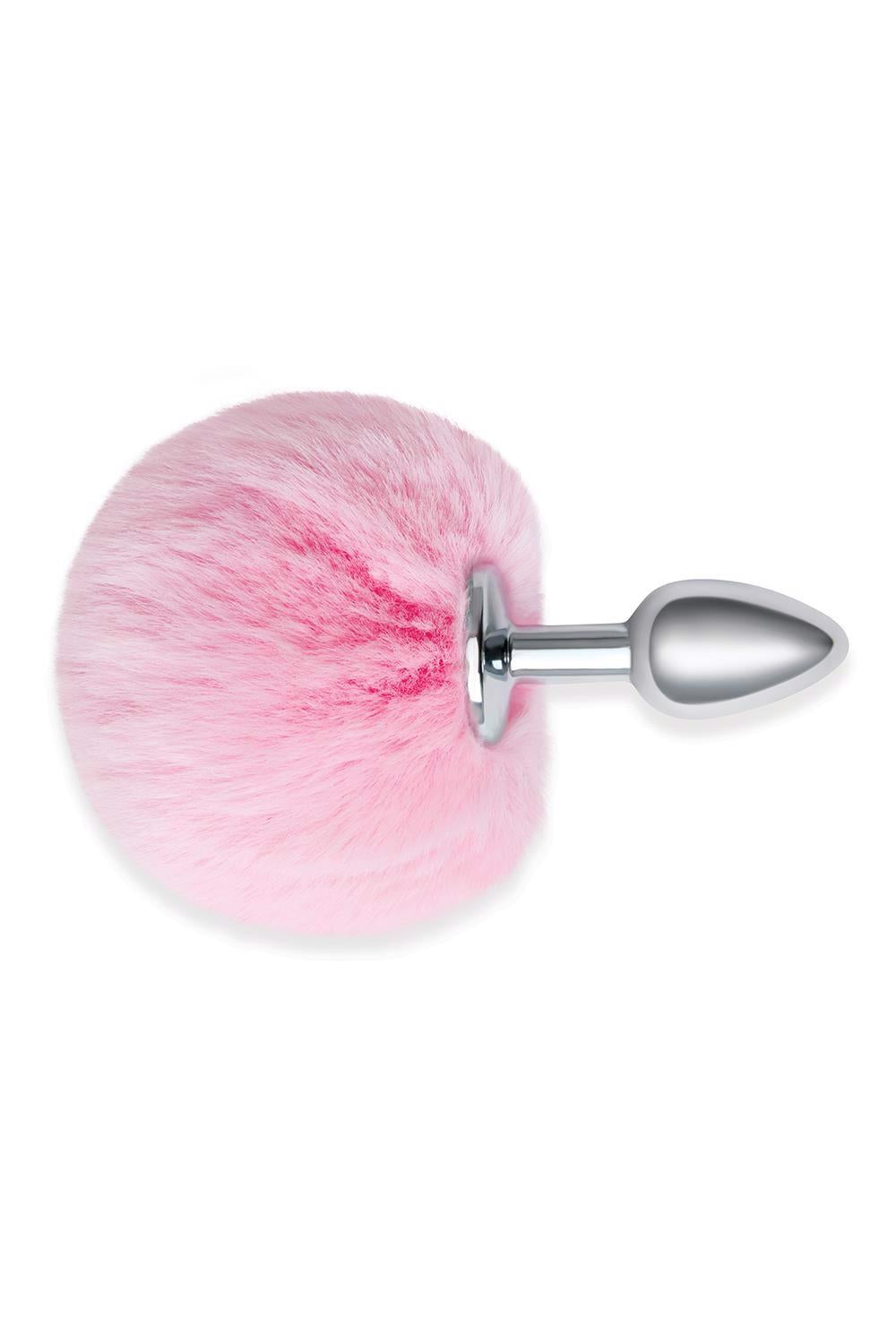 WHIPSMART 3 INCH FLUFFY BUNNY METAL PLUG WITH PINK TAIL