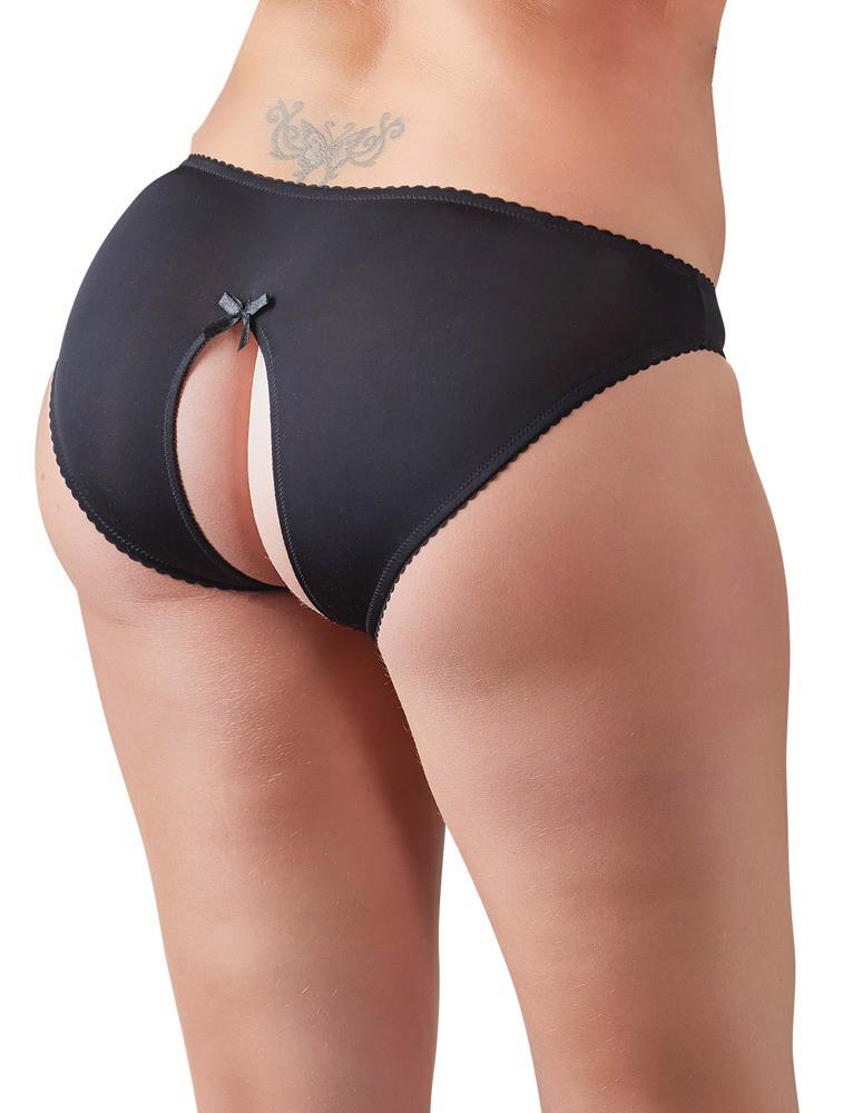 Majtki erotyczne Cottelli Curves z otwartym kroczem L