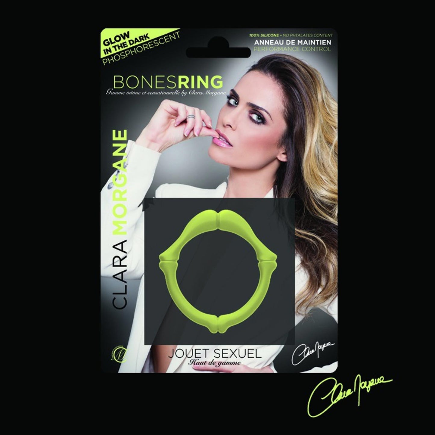 Pierścień erekcyjny fosforyzujący Clara Morgane