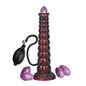 Dildo silikonowe pofalowane Power Monsters Voidclaw Brute 29 cm fioletowe