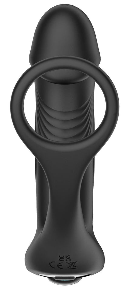 Wibrator analny z pchnięciem B Series Cute silikonowy 10+10