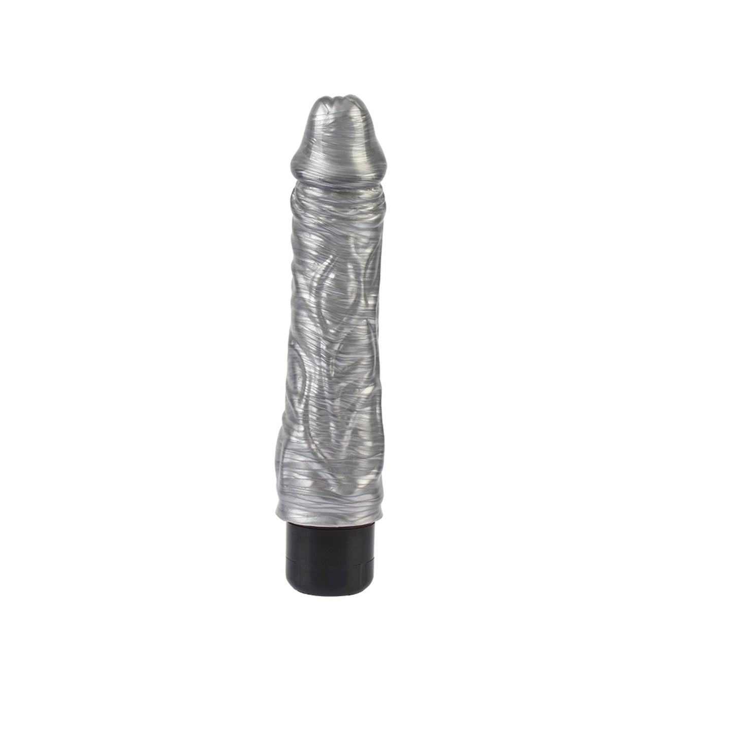 Wibrator realistyczny Chubby Beau Silver srebrny 22 cm DarkMuscle